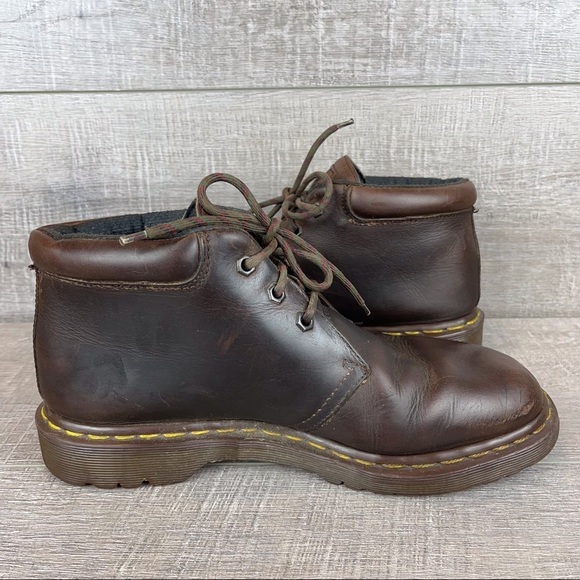 Vintage Dr Martens mens sz 9 brown boots - Picture 5 of 11